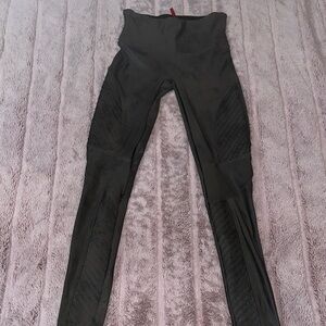 SPANX moto gray Leggings size medium